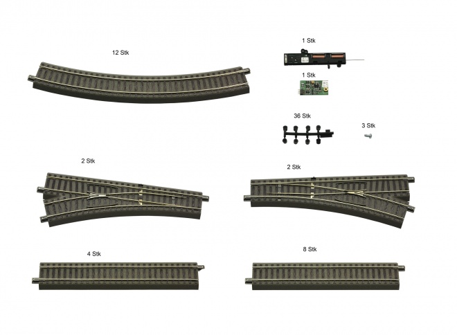 Extension track set for Roco Digital Starter Set<br /><a href='images/pictures/Roco/Roco-51250.jpg' target='_blank'>Full size image</a>